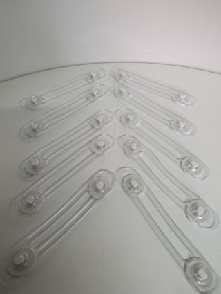 Zabezpieczenia do szafek BEARTOP – 10 sztuk | Przezroczyste blokady ochronne