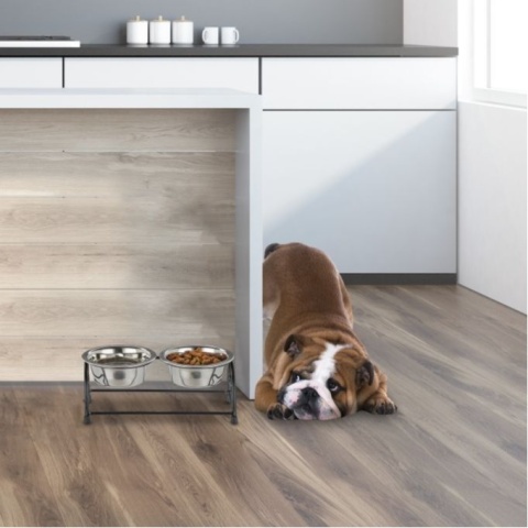 Miski dla psa na stojaku zestaw 2 x 300ml Relaxdays