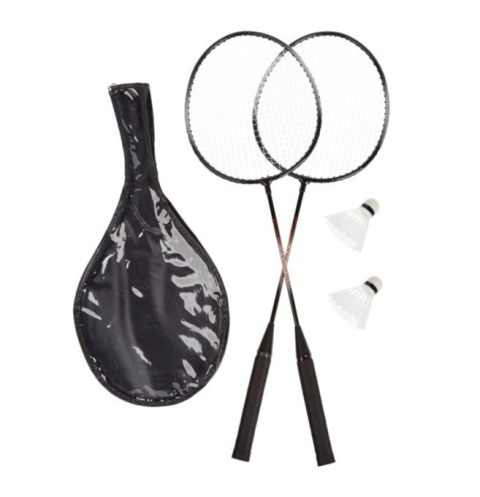 Zestaw do badmintona z torbą, Rakietki 2 szt + lotka, gra towarzyska