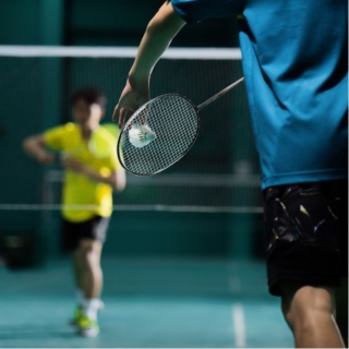 Zestaw do badmintona z torbą, Rakietki 2 szt + lotka, gra towarzyska