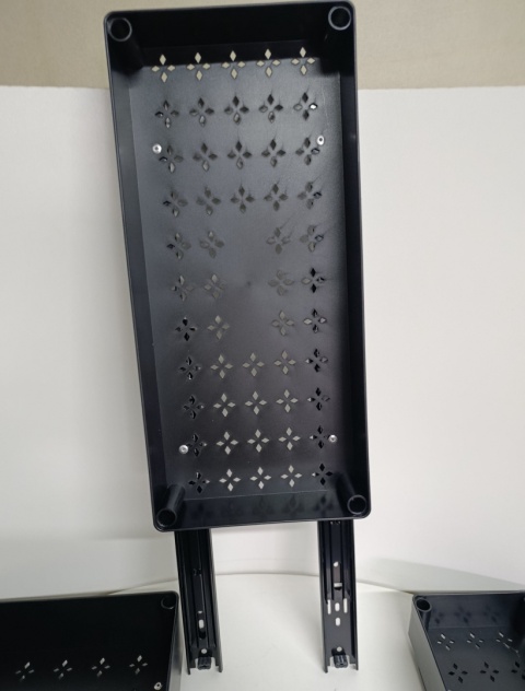 3 szt-Wysuwany kosz do przechowywania,półka do przechowywania czarny