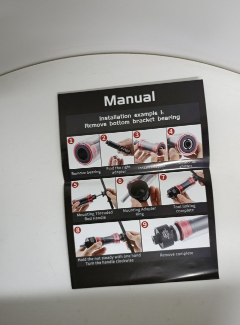 Zestaw narzędzi MUQZI do montażu i demontażu suportu rowerowego