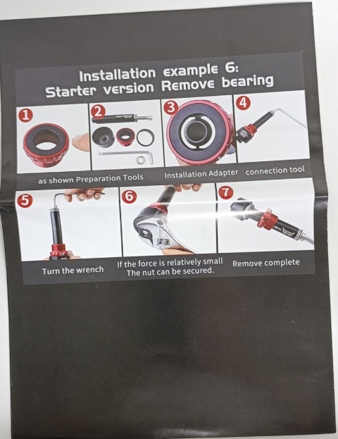 Zestaw narzędzi MUQZI do montażu i demontażu suportu rowerowego