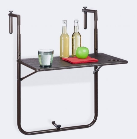 Stolik balkonowy składany Relaxdays