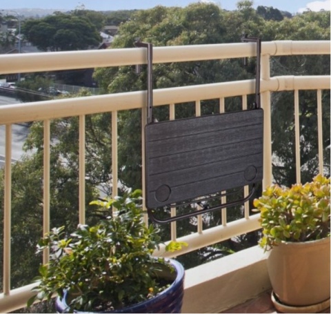 Stolik balkonowy składany Relaxdays