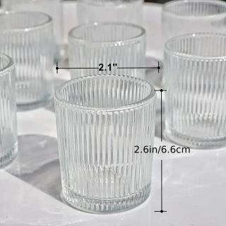 Świeczniki szklane , Zestaw 10 szklanych świeczników na tealighty – ślub, wesele