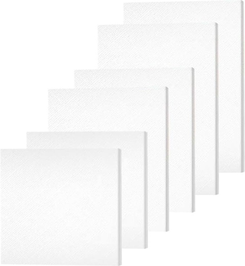 6x Płótno Malarskie Podobrazie Bawełniane Gruntowane