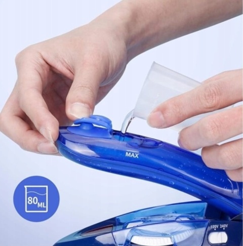 Żelazko parowe turystyczne regulacja temperatury 1100 W