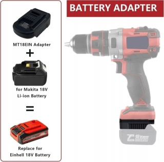 Adapter Do Konwertera Akumulatora Li-ion Makita Na Do Elektronarzędzia Einhell 18V zamiennik