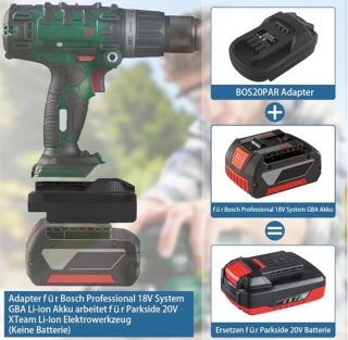 BOS20PAR Adapter do akumulatora Bosh Parksied zamiennik