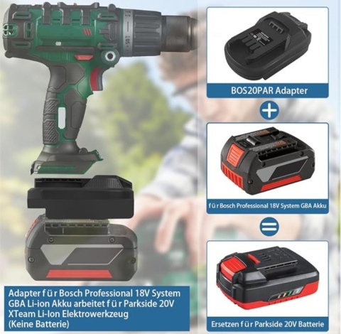 BOS20PAR Adapter do akumulatora Bosh Parksied zamiennik