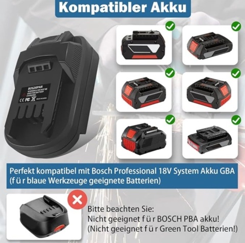 BOS20PAR Adapter do akumulatora Bosh Parksied zamiennik