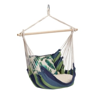 Bawełniany Fotel Brazylijski Huśtawka Wisząca Relaxdays Ogrodowa Tarasowa