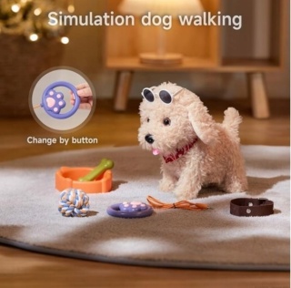 Chodzący i Szczekający Piesek na Smyczy – Interaktywny Pupil TK Tumana