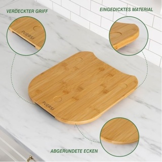 Deska ślizgowa pod Thermomix / robot kuchenny bambusowa