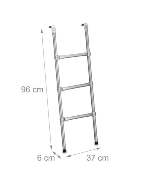 Drabinka do trampoliny 96 cm do zawieszenia 3 stopnie