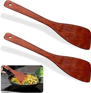 Drewniana łyżka, łopatka szpatułka zestaw 2 szt