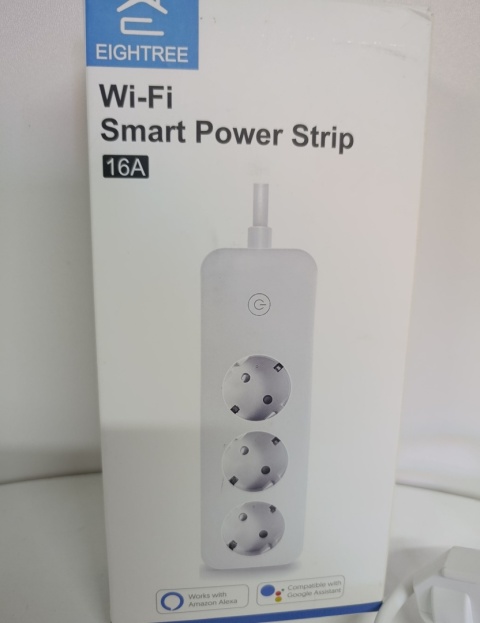 Eightree Listwa zasilająca Smart WLAN z 3 przyłączami AC, inteligentne gniazdo Eightree Listwa zasilająca Smart WLAN z 3 przyłączami AC, inteligentne gniazdo