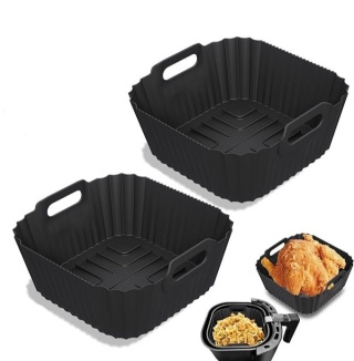 Forma silikonowa 2 szt do frytkownicy AIR FRYER uniwersalne 15x15 cm