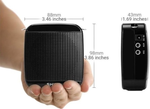 Głośnik przenośny wzmacniacz głosu Shidu SD-S613 czarny 10 W