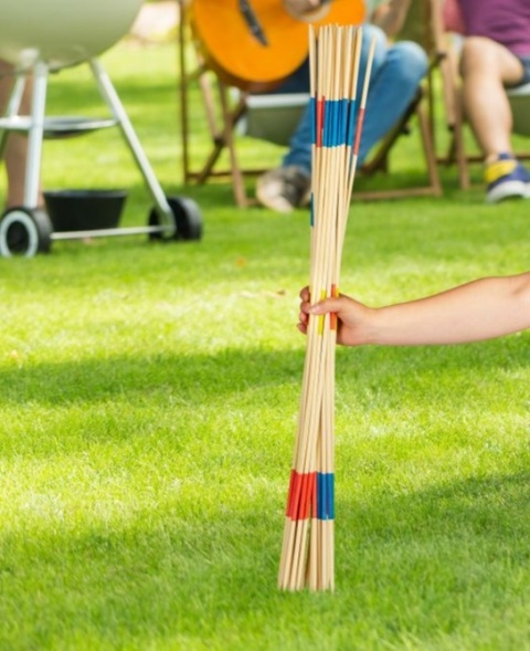 Gra zręcznościowa Bierki ogrodowe 90 cm Relaxdays bambus