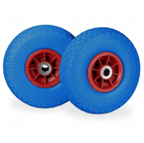 KOŁO DO WÓZKA TACZEK RELAXDAYS 2SZT. NIEBIESKIE BEZDĘTKOWE 3.00-4 oś 20 mm KOŁO DO WÓZKA TACZEK RELAXDAYS 2SZT. NIEBIESKIE BEZDĘTKOWE 3.00-4 oś 20 mm