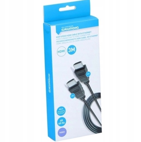 Kabel GRUNDIG HDMI - HDMI 3 m 4k 60Hz Kabel GRUNDIG HDMI - HDMI 3 m 4k 60Hz