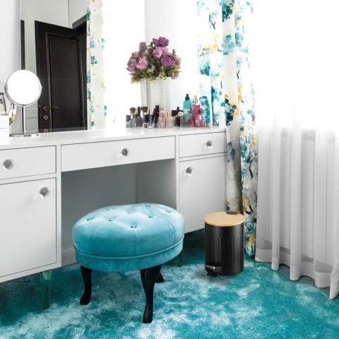 Kosz łazienkowy 3 l z bambusową pokrywą Relaxdays