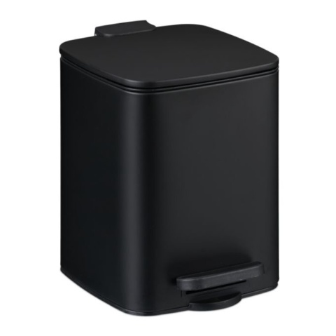 Kosz na śmieci 6 L Relaxdays, cichy domyk, pedał
