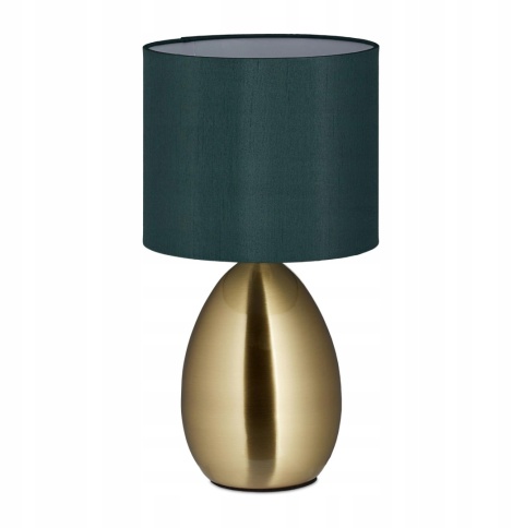 Lampka dotykowa z funkcją ściemniania lampa ciemna zieleń i złoto