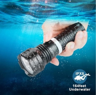 Latarka wodoodporna nurkowa 10000 Lm WholeFire, akumulator, mocna