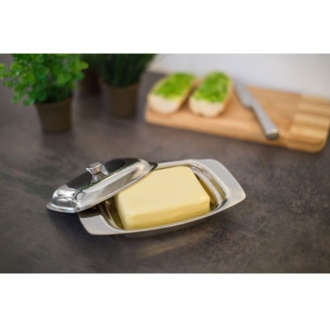 Maselniczka ze stali nierdzewnej, pojemnik na masło