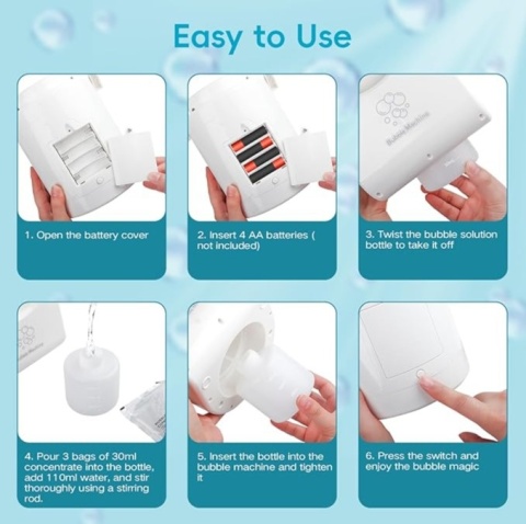 Maszyna do baniek mydlanych, dmuchawa wytwornica generator do baniek,