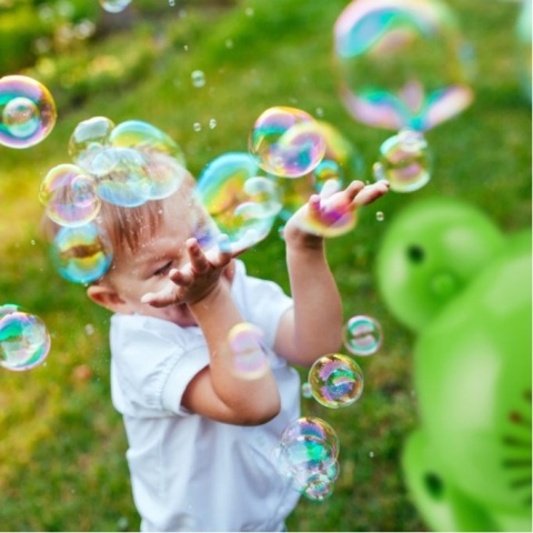 Maszyna do baniek mydlanych żaba