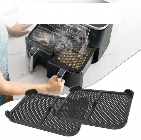 OSŁONA PRZECIWBRYZGOWA DO FRYTKOWNICY BEZTŁUSZCZOWEJ 2 SZT SILIKONOWA 21x16 cm