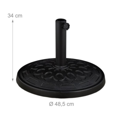 Okrągły stojak podstawa parasola ogrodowego, ciężki stabilny