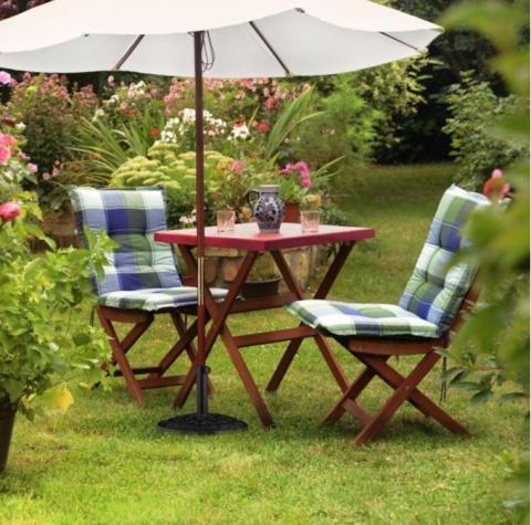 Okrągły stojak podstawa parasola ogrodowego, ciężki stabilny