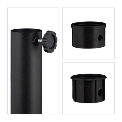 Okrągły stojak podstawa parasola ogrodowego, ciężki stabilny