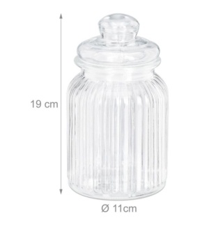 Pojemniki kuchenne szklane 5 szt. 1L, słoiki ozdobne