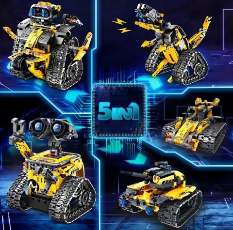 ROBOTY EDUKACYJNE DLA DZIECI ZDALNIE STEROWANE JEZDŻĄCE SILLBIRD 5W1