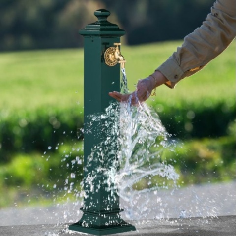 Relaxdays Fontanna stojąca antyczna z kranem