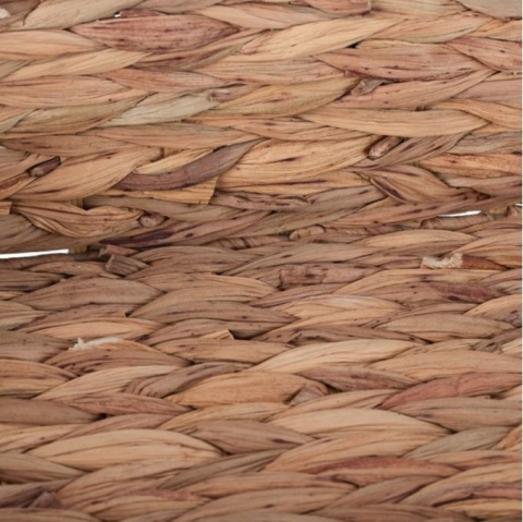 Relaxdays Taca zestaw 3 szt, naturalna, włókno roślinne - hiacynt wodny