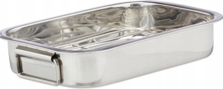 Relaxdays naczynie do Pieczenia z rusztem, brytfanka do pieczenia