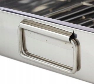 Relaxdays naczynie do Pieczenia z rusztem, brytfanka do pieczenia