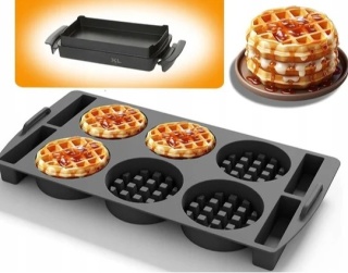 Forma silikonowa do gofrownicy prostokątna gofry akcesoria kuchenne