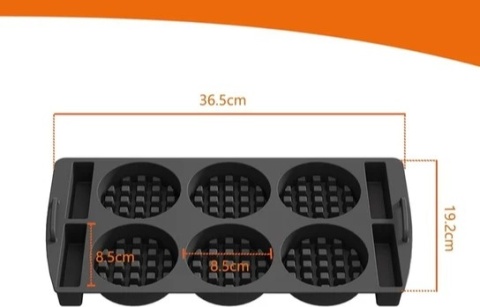 Forma silikonowa do gofrownicy prostokątna gofry akcesoria kuchenne