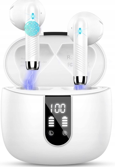 Słuchawki bezprzewodowe douszne Drsaec Białe J55 Słuchawki bezprzewodowe douszne Drsaec Białe J55