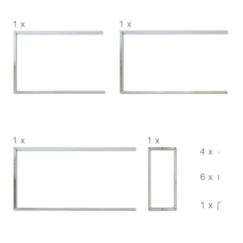 Stalowy wieszak na ręczniki 3 DRĄŻKI Relaxdays