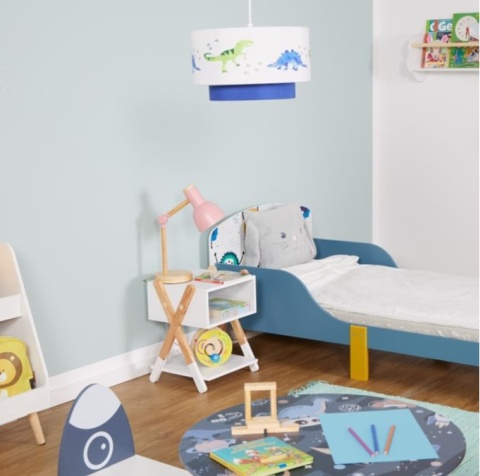 Stolik nocny dla dzieci z otwartą półką szafka nocna komoda bambus