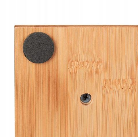 Stopki do mebli 4 szt bambus, podwyższenia do mebli Relaxdays